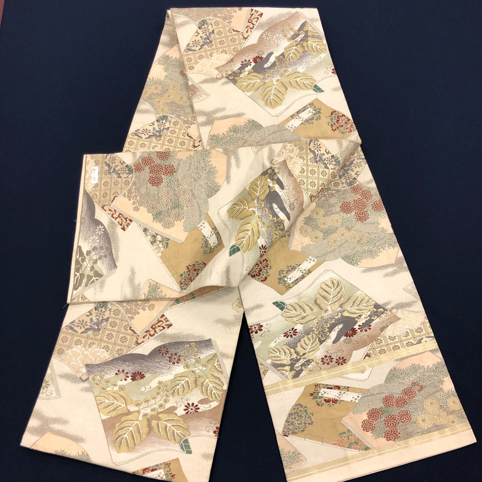 丸帯 正絹 アンティーク リバーシブル[あE195] - メルカリ