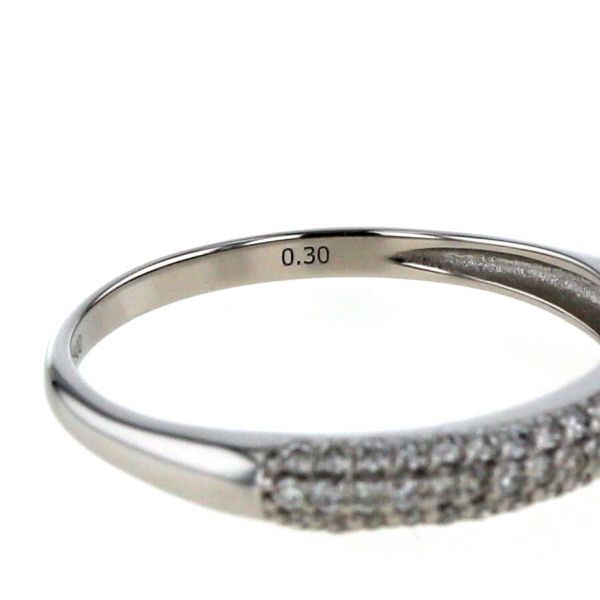 Pt900 プラチナ リング パヴェ ダイヤモンド 0.30ct エタニティ