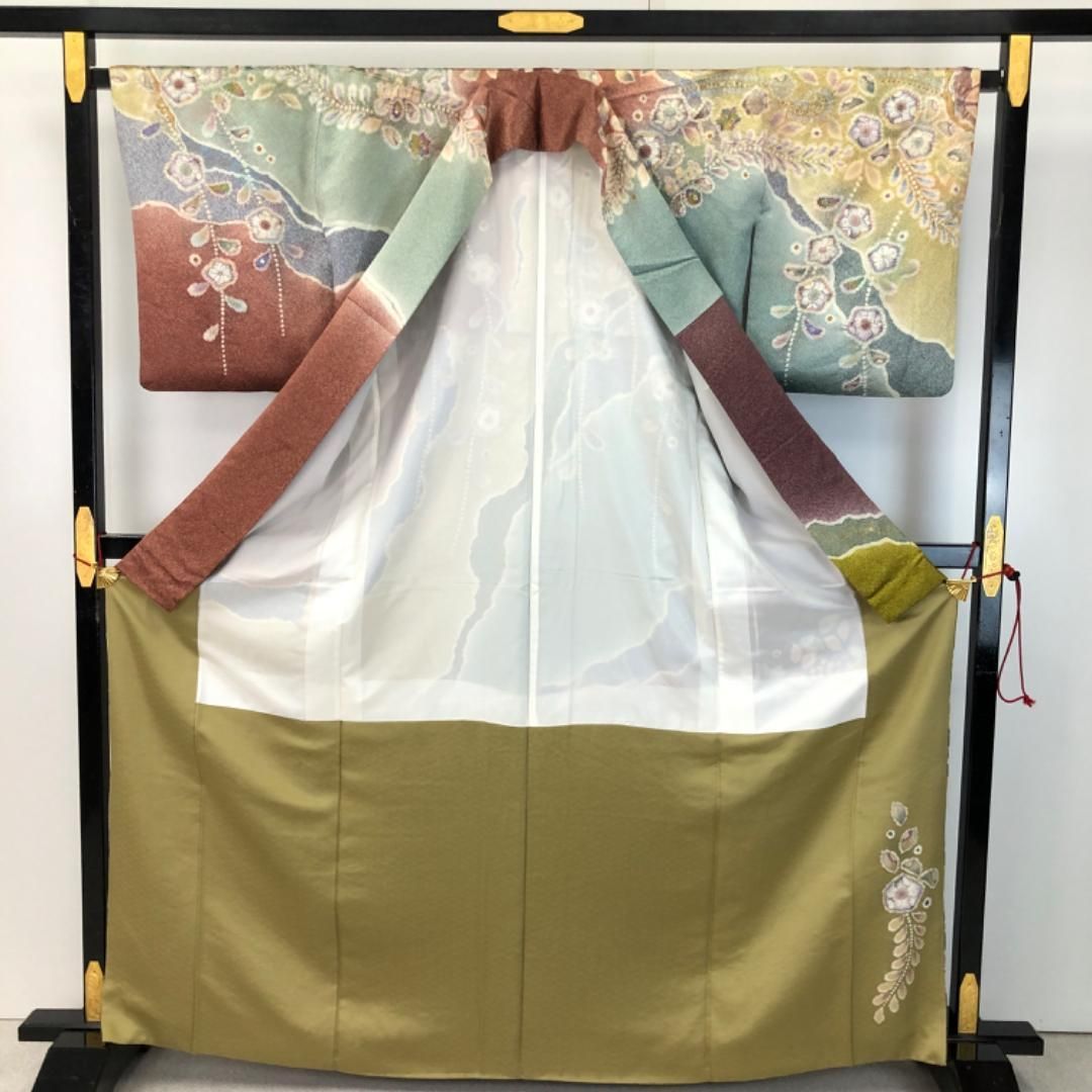 訪問着 桐谷翠山工房 美しい辻が花絞り K-5337