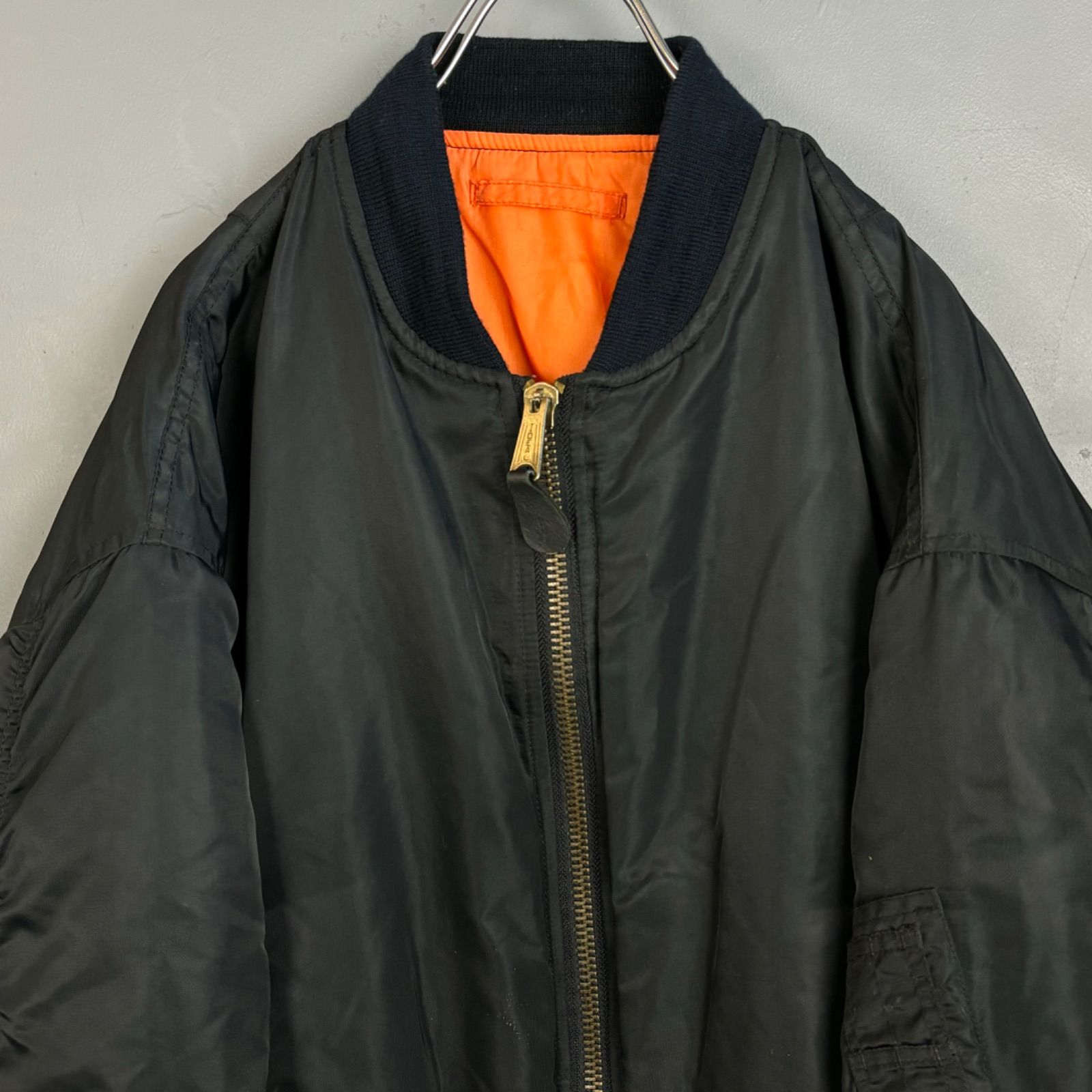 80s 90s Vintage IDEALジップ MA-1 フライトジャケット ブルゾン 古着