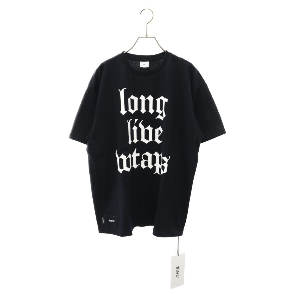 WTAPS (ダブルタップス) 22SS LLW/SS/COTTON フロントロゴプリント半袖Tシャツ ブラック 221ATDT-STM08S -  メルカリ