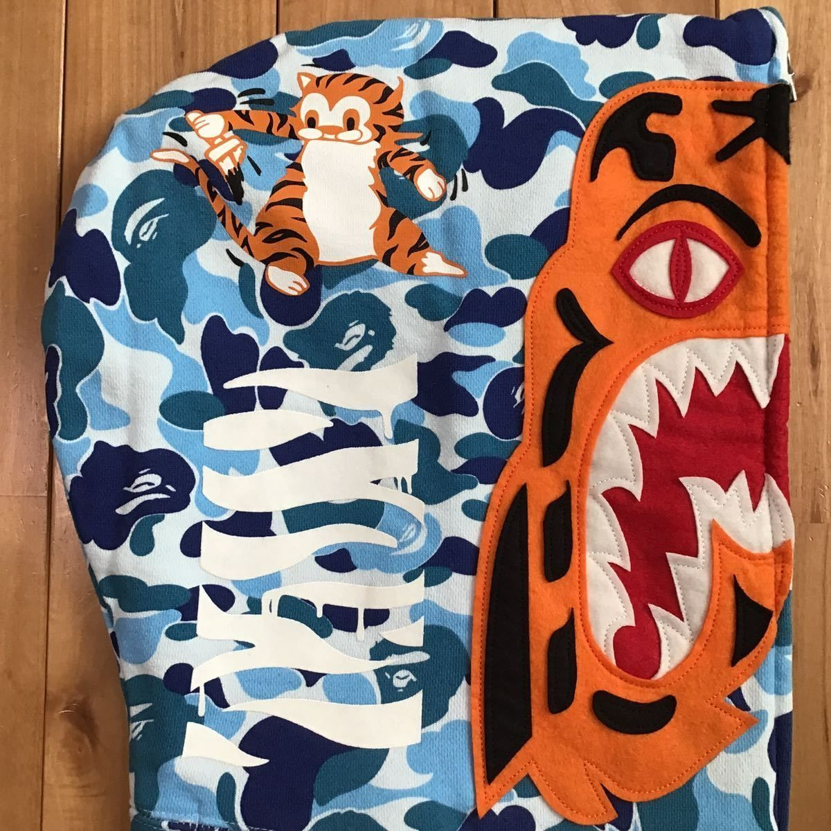ABC camo blue タイガー パーカー Mサイズ Tiger full zip hoodie a