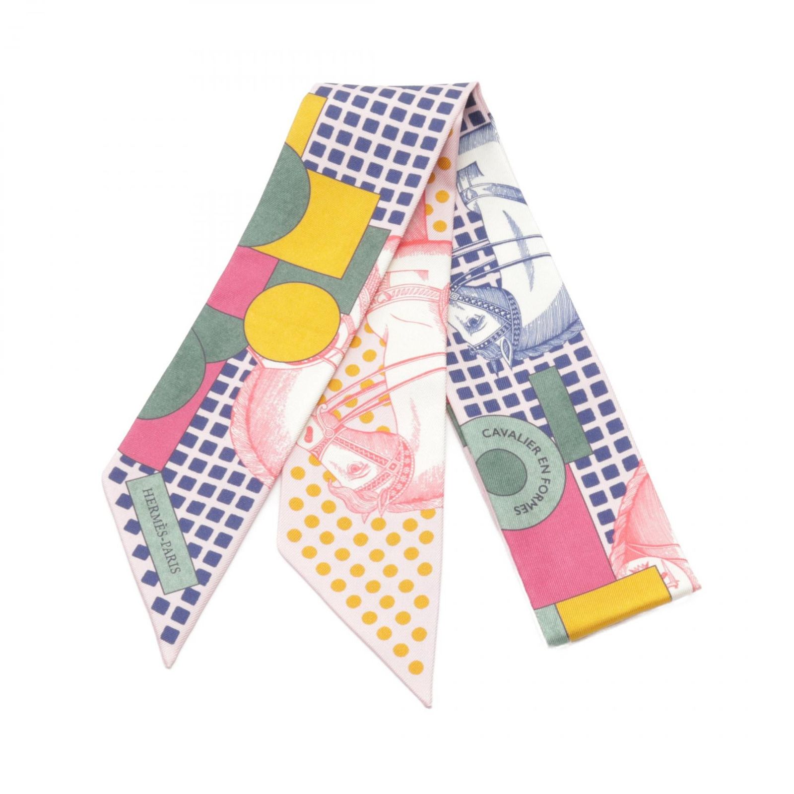 エルメス よっぽど ツイリー Panoplie Equestre Fuchsia ブランドオフ 
