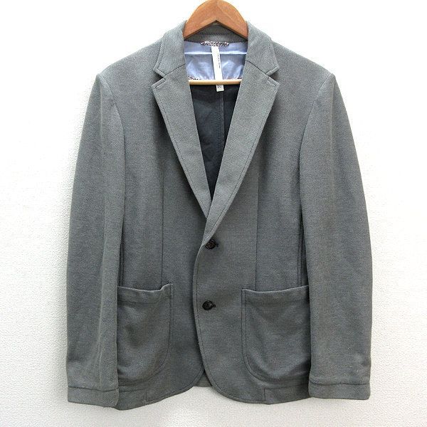 kアーバンリサーチ/URBAN RESEARCH DOORS 鹿の子地 2BテーラードジャケットJKT【38】灰色系/MENS7【中古】