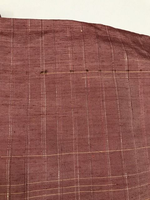 平和屋着物○男性 本場縞大島紬 縞 格子柄 正絹 逸品 CAAX4783ut 平和  