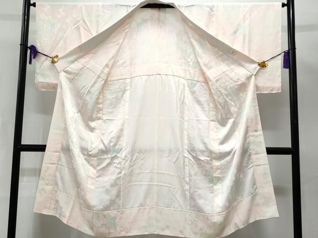 平和屋2■上質な長襦袢　無双仕立て　重ね山花車地紋　暈し染め　逸品　未使用　DAAG7007ma 長襦袢 : 平和屋