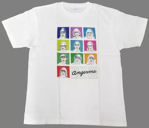 中古】衣類 アンジュルム ツアーTシャツ ホワイト Lサイズ 
