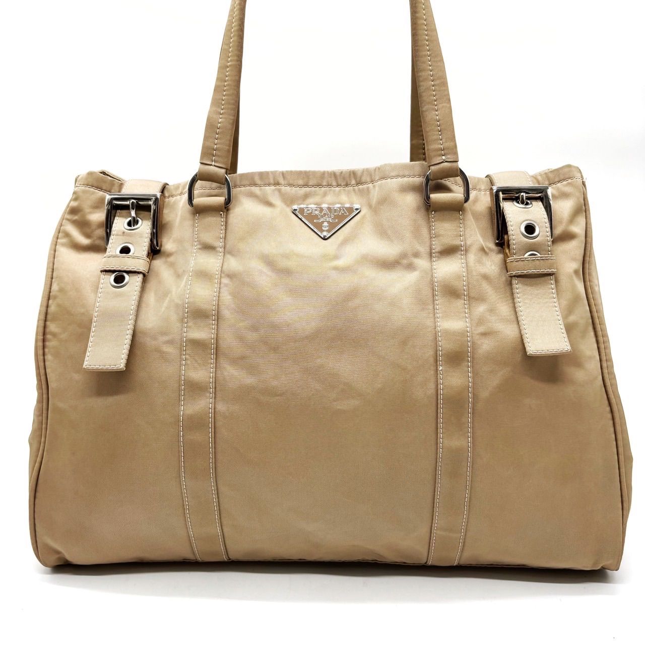 レビュー高評価の商品 ✨良品✨ PRADA プラダ トートバッグ ハンドバッグ バックル バッグ