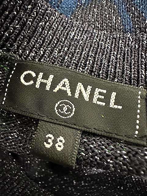 【中古】CHANEL　シャネル　カーディガン　P55756K07299　長袖ニット　38サイズ　※一部難あり。S20＿s-0279-r20 CHANEL（シャネル） 【中古】CHANEL カーディガン P55756K07299 長袖