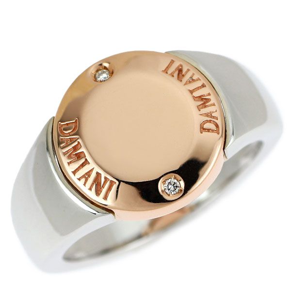 ダミアーニ K18WG/PG ダイヤモンド リング ブラゾーニ 楽天市場  