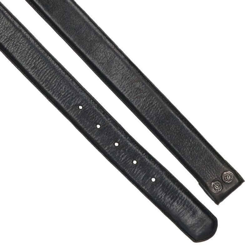 端正な クロムハーツ 1.5 STRAP 1.5inchスクロールレーベルリベッツ レザーベルト メンズ 30 人気アイテム揃い踏み！