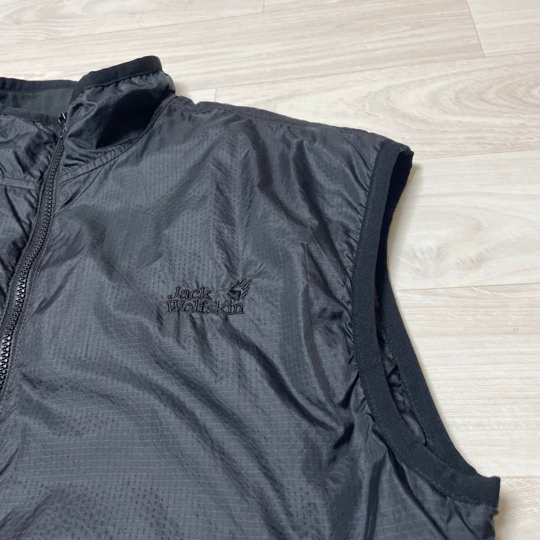 Jack Wolfskin ジャックウルフスキン 黒 ナイロンベスト L - メルカリ