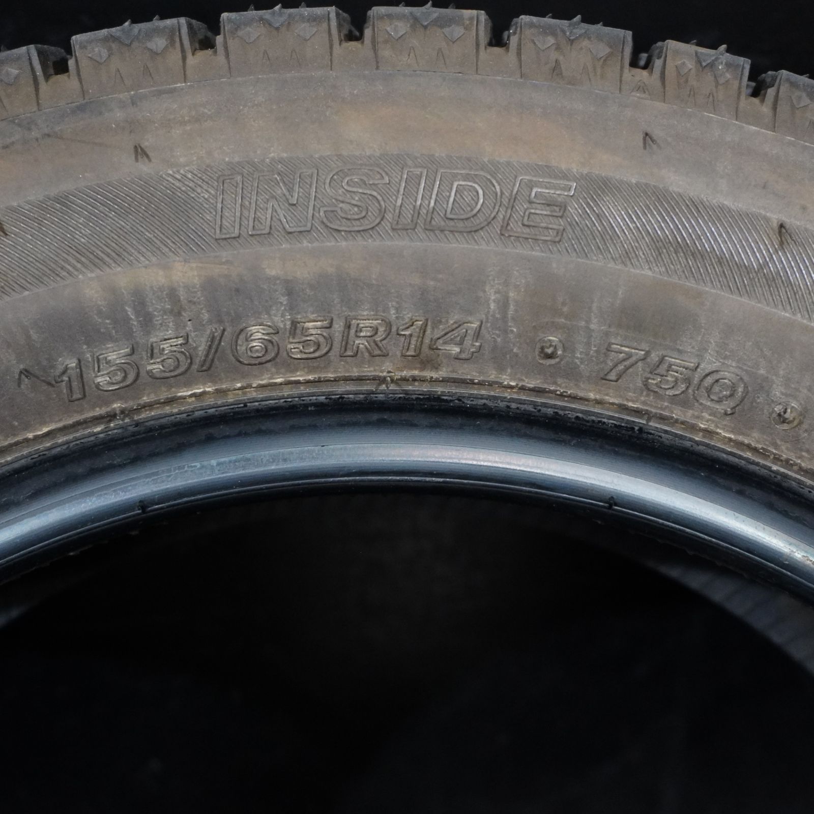 21年製 バリ山 ブリヂストン BLIZZAK VRX2 155|65R14 4本 スタッドレス ワゴンR タント スペーシア N-BOX等 TRITUETUBI_COM