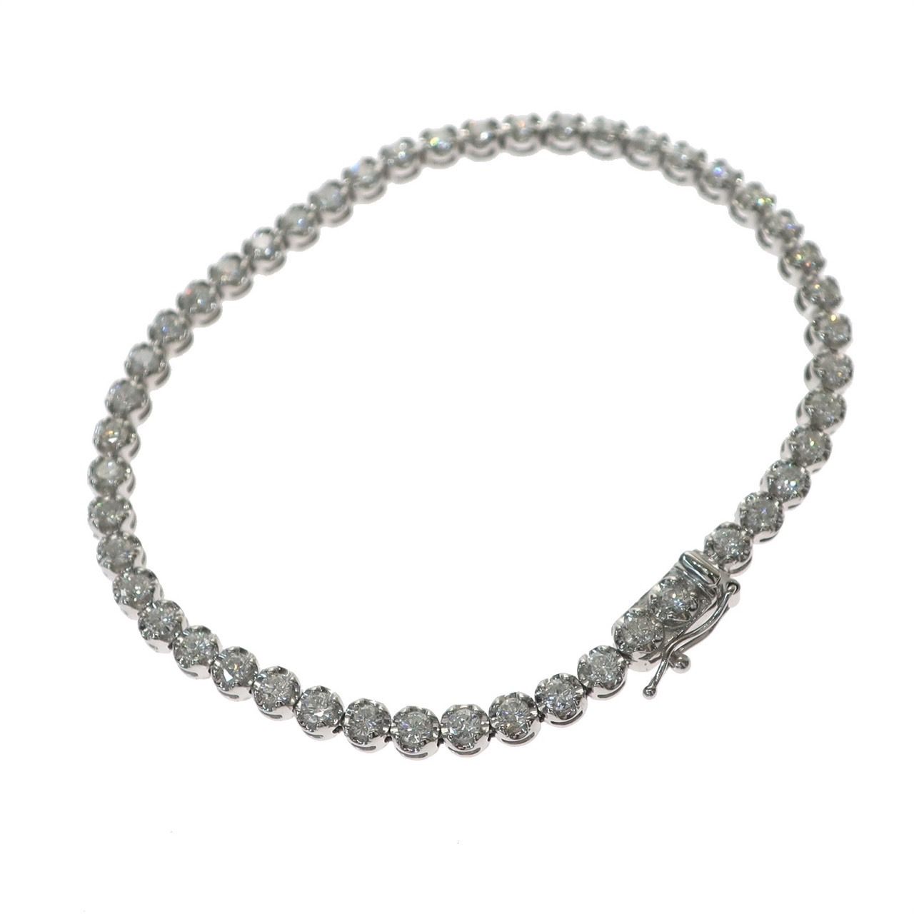 新品同様】テニスブレスレット Pt850 プラチナ ダイヤモンド 3.00ct  