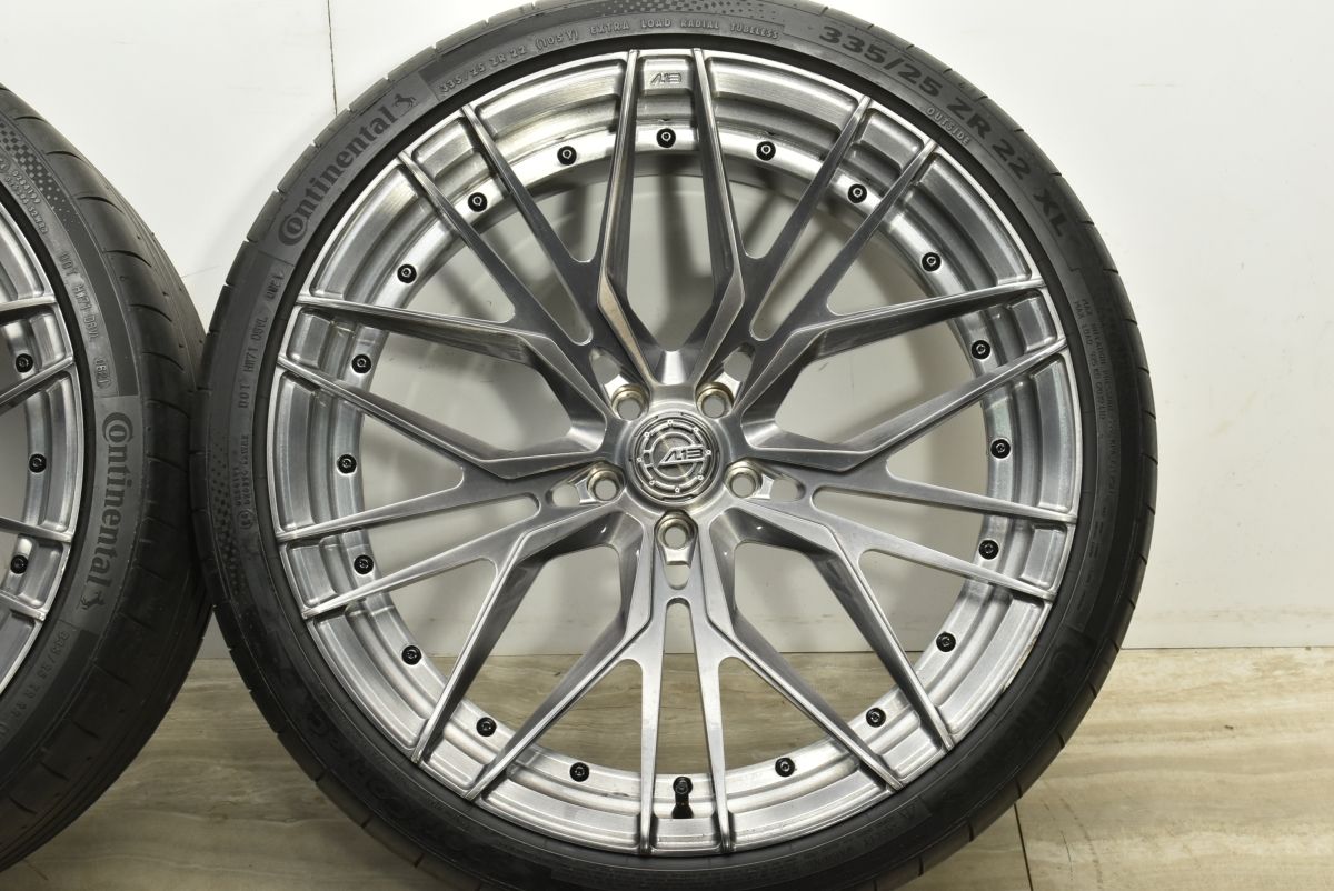 アメ鍛 2ピース】AL13 D008 22in 10.5J+20 12J+28 PCD112