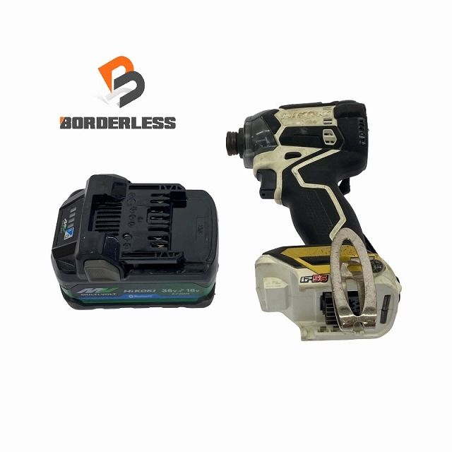 品 HiKOKI ハイコーキ 36V コードレスインパクトドライバー WH36DC バッテリー BSL36A18BX 付き 電動工具 締め付け