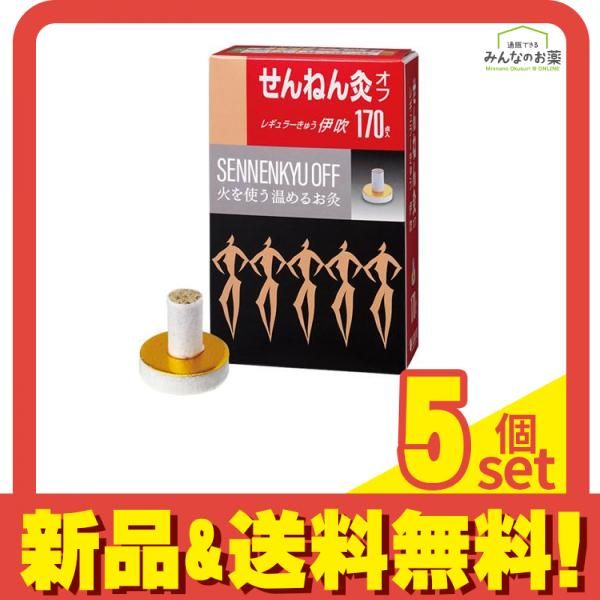 せんねん灸オフ レギュラーきゅう 伊吹 170点入 5個セット まとめ売り