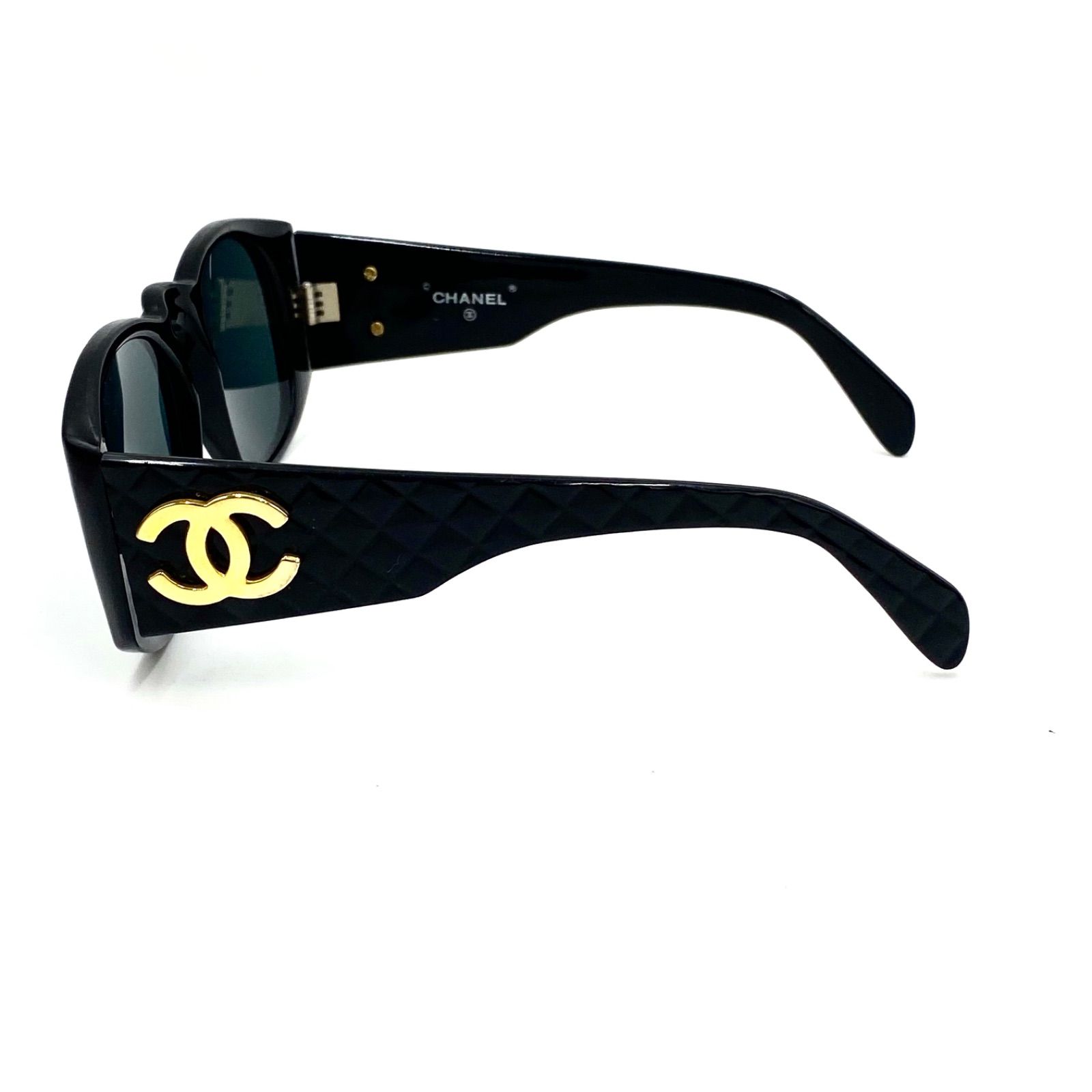 美品　シャネル サングラス　ロゴ　マトラッセ　キルティング　度入り　CHANEL 美品 シャネル サングラス ロゴ マトラッセ キルティング 度入り