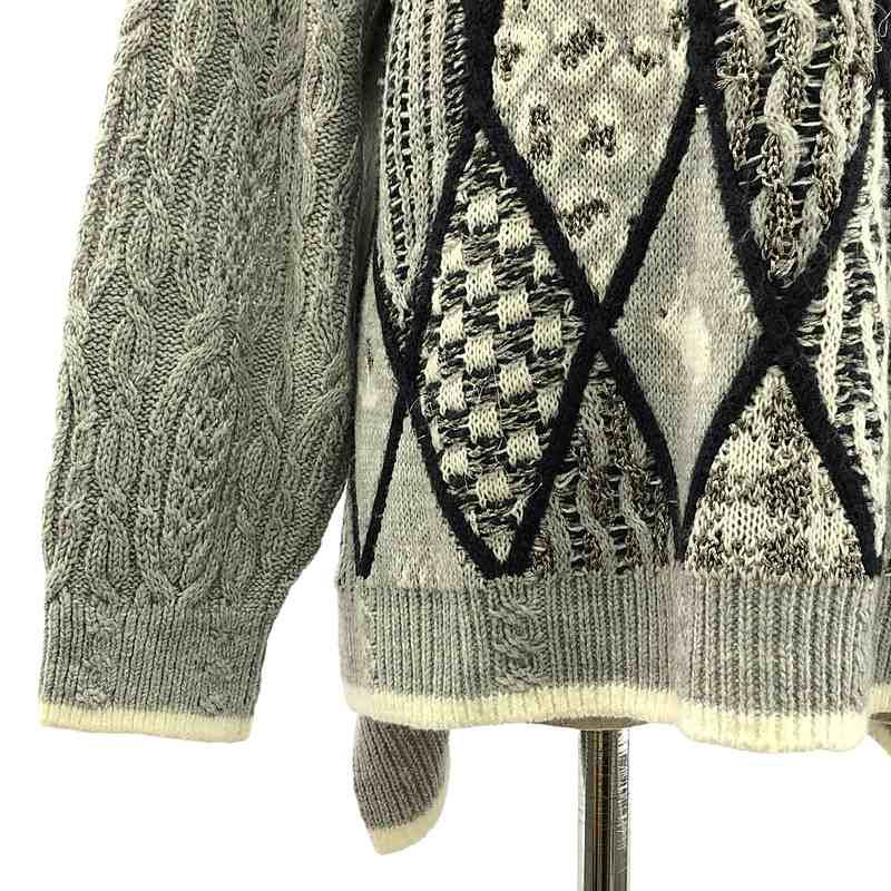 【最終値下げ】rurumu: mix pattern knit pullover rurumu: mix pattern knit pullover