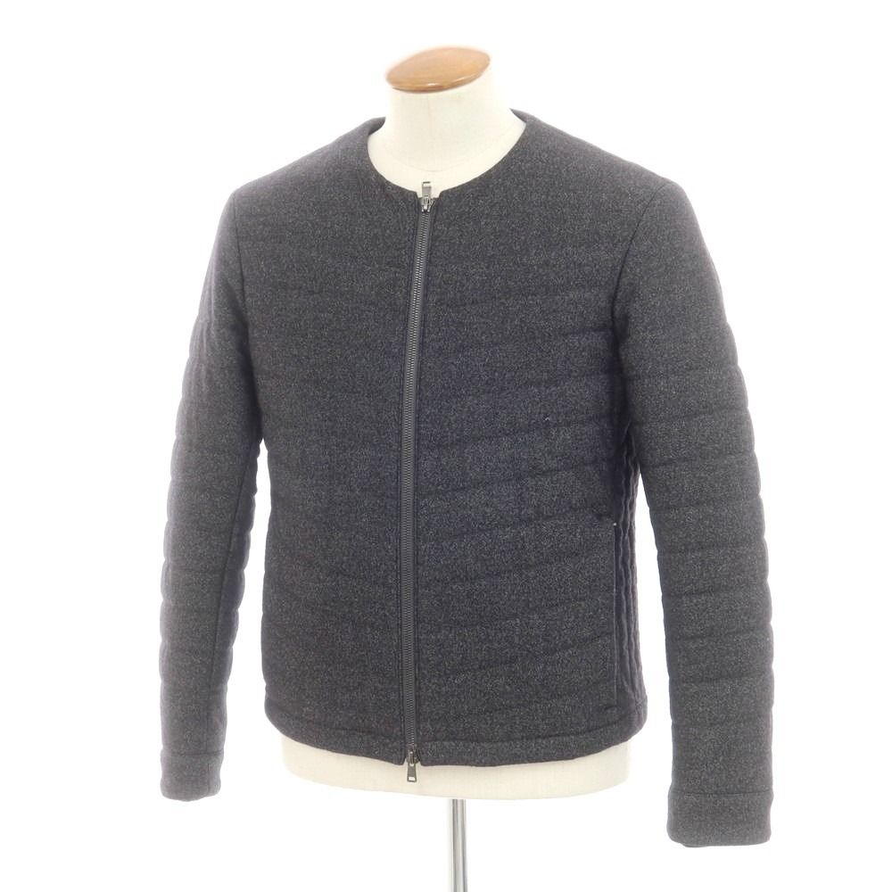 【中古】ダーバン D’URBAN ウールポリエステル 中綿ブルゾン チャコール【サイズM】【メンズ】