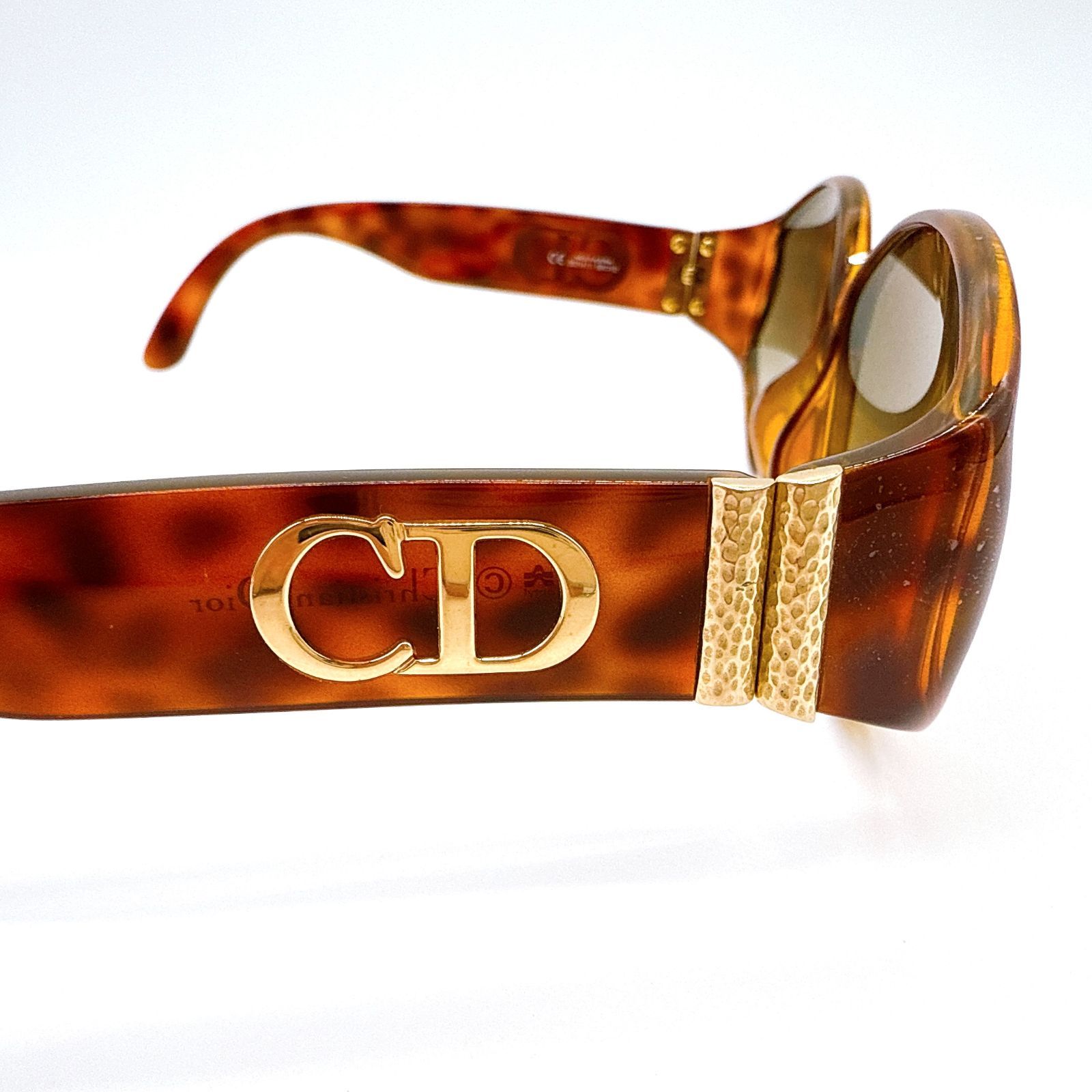 Christian Dior サングラス ブラウン べっ甲 CD ロゴ Christian Dior クリスチャンディオール サングラス C&D CDロゴ