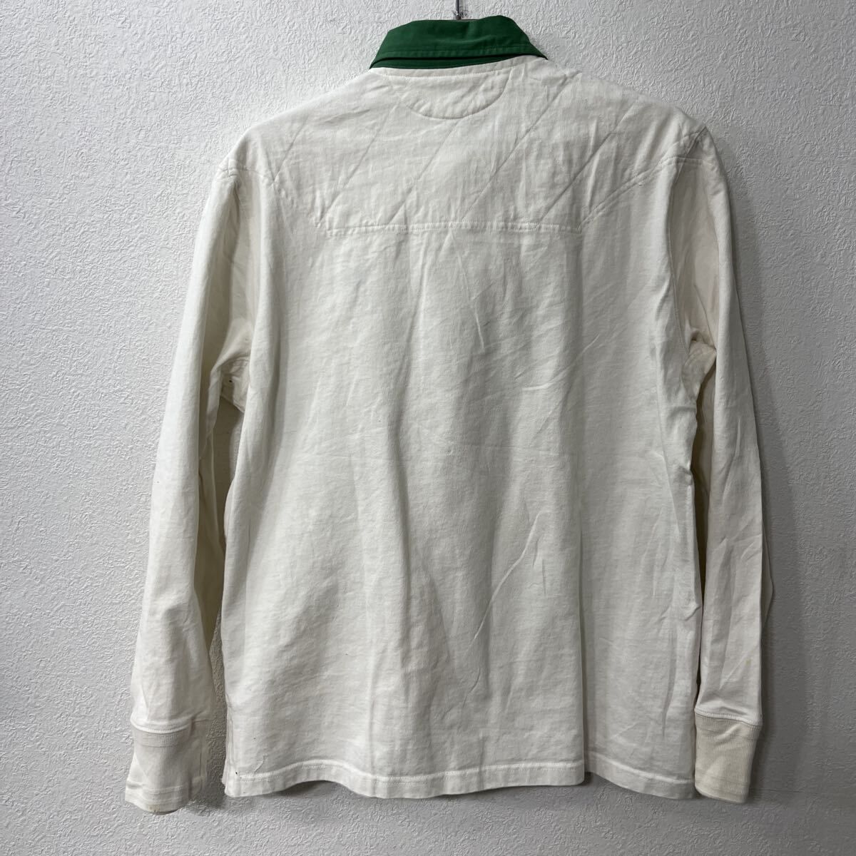 POLO RALPH LAUREN 長袖 ラガーシャツ L ホワイト ポロ ラルフ