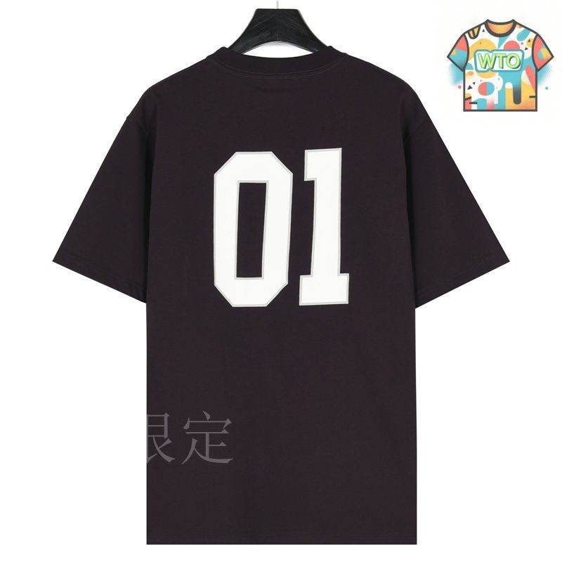 【BALENCIAGA】25SS ホワイト Tシャツ/関税送料込み 今日特価】Balenciaga 25ss 刺繍 01 バスケットボール T シャツ