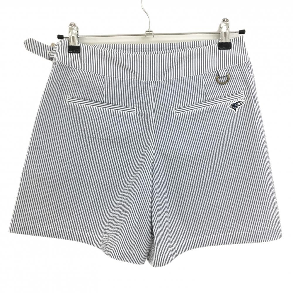 BEAMS キュロットスカート ビームスゴルフ ストライプ柄 GOLF 超美品ビームスゴルフ リネンライクラップキュロットスカート チェック柄 83-28-0005-803 白×ネイビー GOLF動きやすいうえに可愛さ120％なスカート見えキュロット &frasl; ビームス ゴルフ（キュロット｜レディースウェア）：ウェア GOLF（ビームス ストレッチコーデュロイ