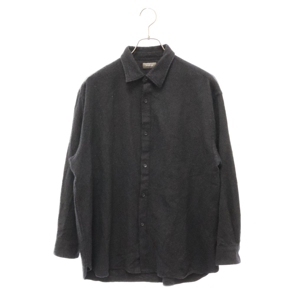 wirrow BOTANY WOOL REGULAR COLLAR SHIRT - シャツ