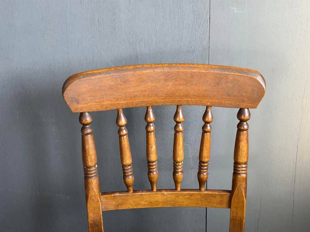 希少　アンティーク　シンプル　無垢材チェア　スポークチェア　ヴィンテージ　IZ 希少 アンティーク シンプル 無垢材チェア スポークチェア ヴィンテージ IZ