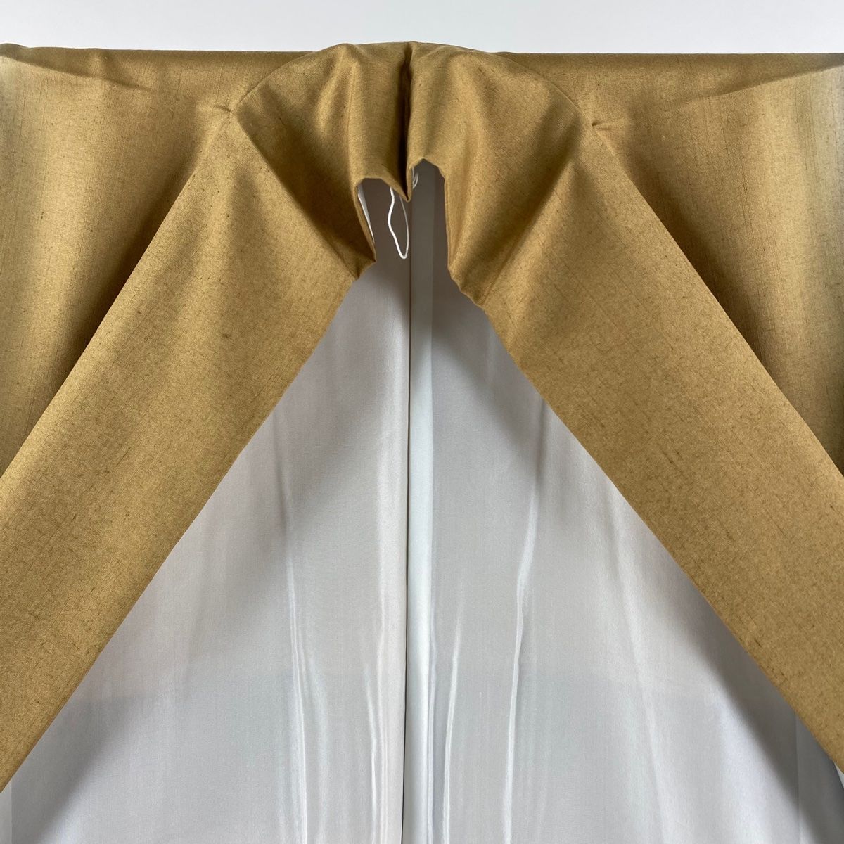 黄土色 正絹
