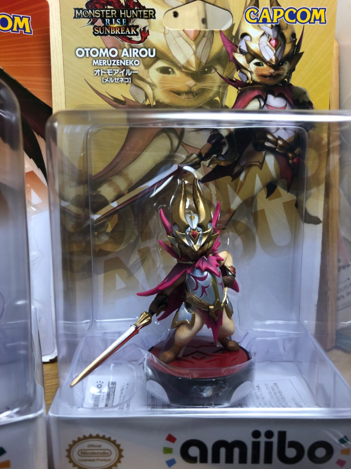 CAPCOM - 未開封amiibo メルゼナ ガルク アイルー 3体セット モンスターハンター CAPCOM - 未開封amiibo メルゼナ ガルク アイルー 3体セット