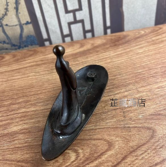 銅器虎文鎮 稀少品 文房具 悪し 重厚 極細工 工芸品 美術品 置物