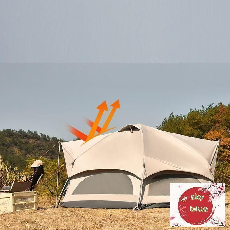 ワンタッチテント キノコテント ドーム型テント キャンプテント 耐水 UVカット キャンプ 公園 ファミリーテント ポール付 簡単組立 OLIVEOS_COM_TR