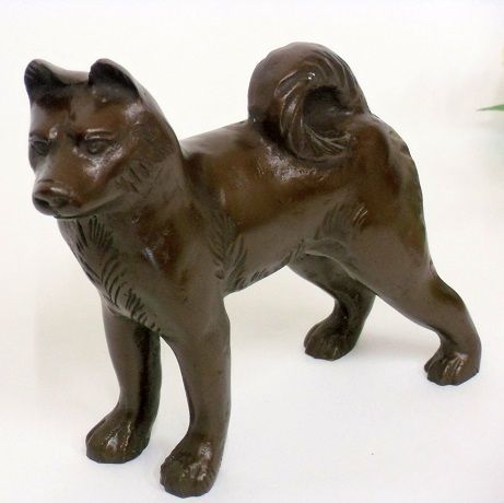 高岡銅器 環水作 日展作家 犬 戌 置物 二匹 鉄 干支 伝統工芸 縁起物