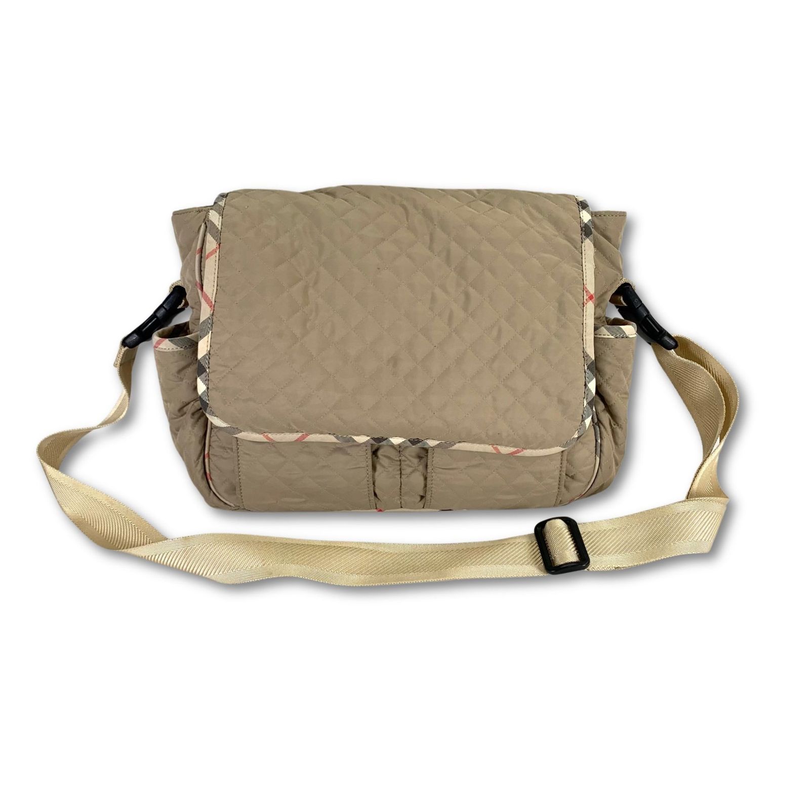 BURBERRY マザーズバッグ　ショルダーバッグ　ノバチェック　キルティング BURBERRY バーバリー マザーズバッグ ショルダーバッグ ノバ