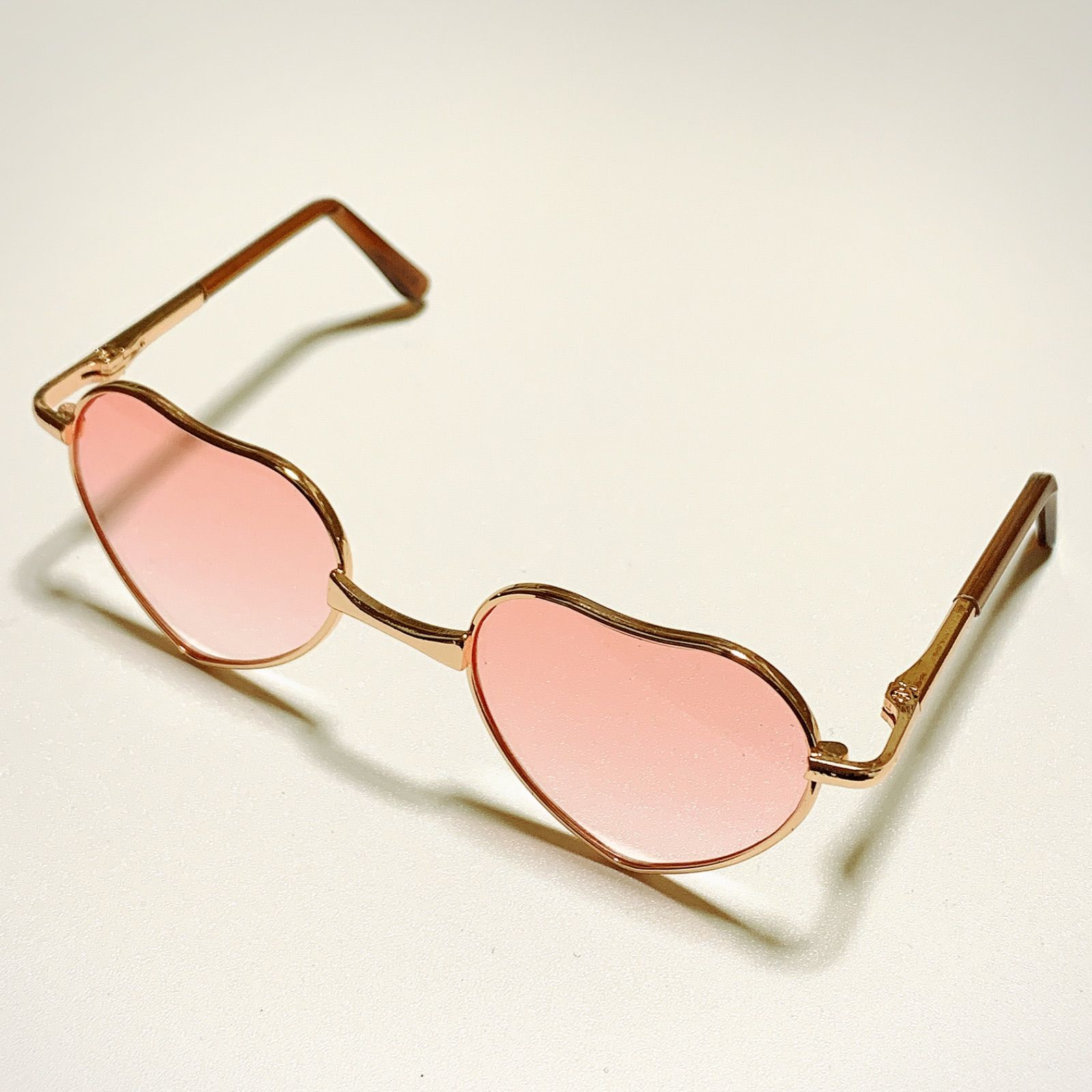 〇 ぬいぐるみ ハート メガネ サングラス 約10cm 韓国 アイドル ピンク