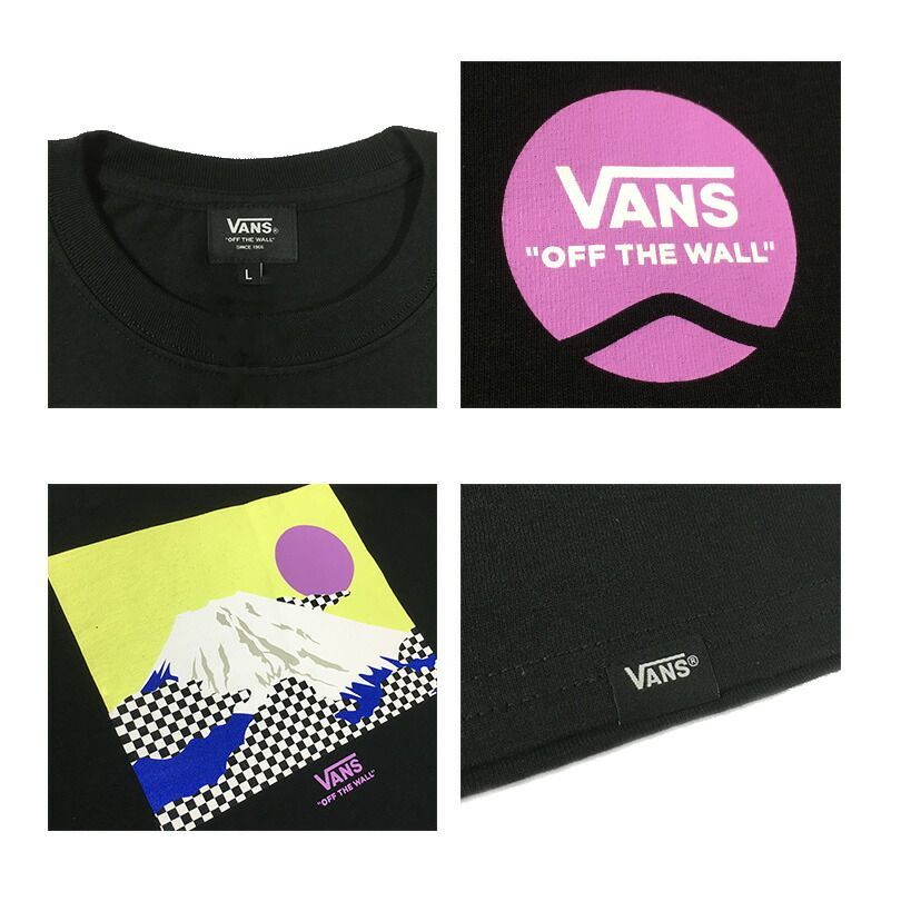 VANS バンズ ロンT 長袖 tシャツ コットン メンズ レディース 白 黒 バックプリント ヴァンズ 富士山 おうちコーデ Ｔシャツ ブランド  ロゴ Mt FUJI L/S TEE T-Shirt - メルカリ