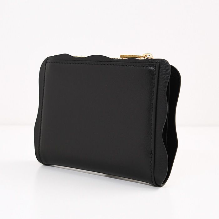 未使用JIL SANDERレザー二つ折り財布 ミニ財布　ブラック　タグ袋付き JIL SANDER ジルサンダー 二つ折り財布 J07UI0016 P4841 P5244