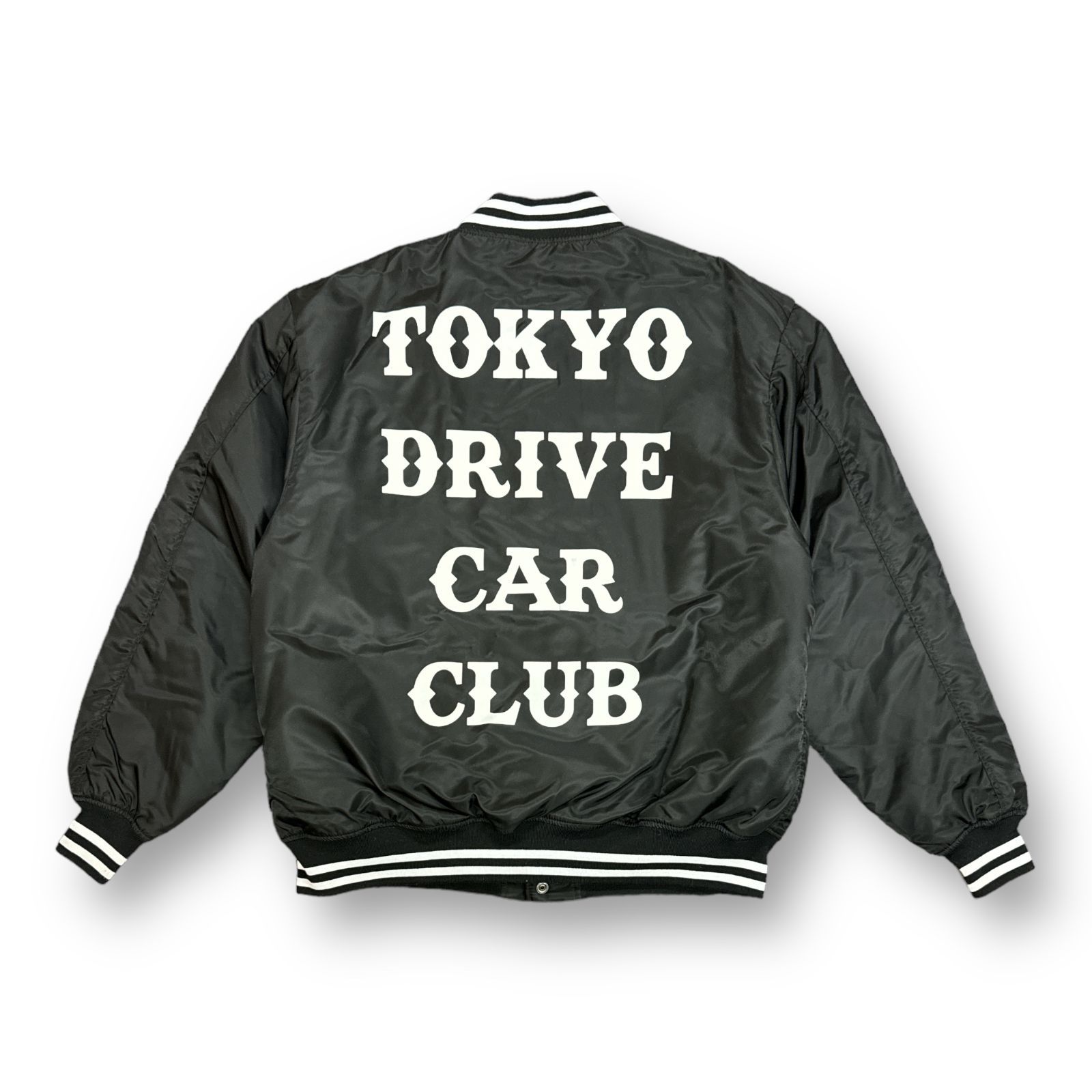 完売品　TOKYO DRIVE CAR CLUB スタジャン ブラック TOKYO DRIVE CAR CLUB Stadium Jacket スタジアムジャケット