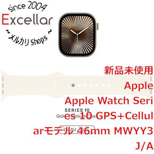 bn 18 Apple Watch Series 10 GPS Cellularモデル 46mm MWYY3J|A ゴールドチタニウムケース スターライトスポーツバンド M|L