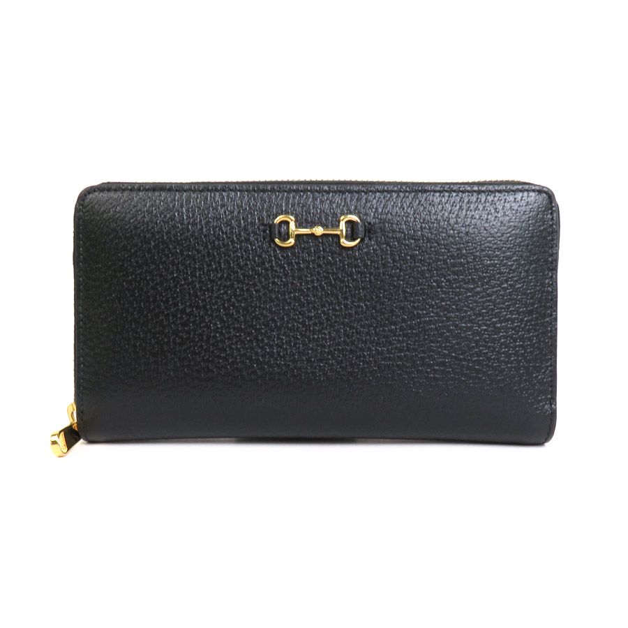 グッチ GUCCI ラウンドファスナー長財布 ホースビット 700484 - 【中古