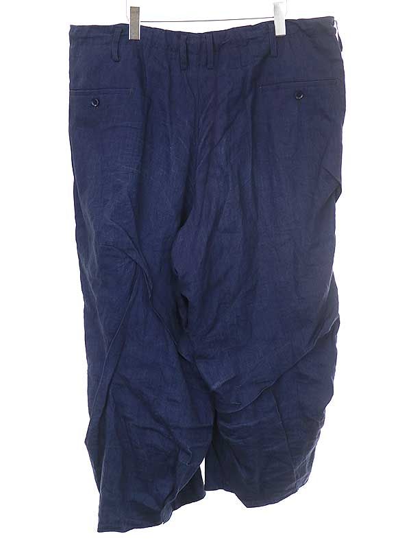 ヨウジヤマモトプールオム　リネンタックパンツ Yohji Yamamoto POUR HOMME ヨウジヤマモト プールオム 23SS ランダム