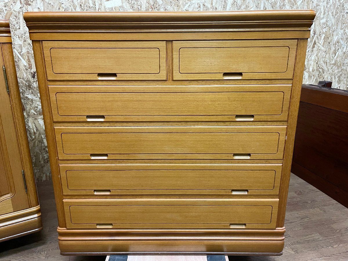 府中家具 伝統工芸士 皿田卓人作 チーク材 桐材 着物タンス 整理