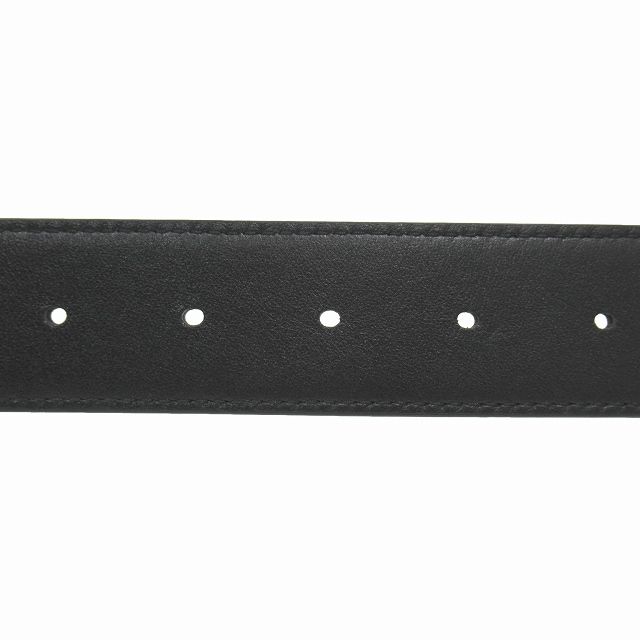 クリスチャンディオール シルバーバックル レザーベルト CD ロゴ金具