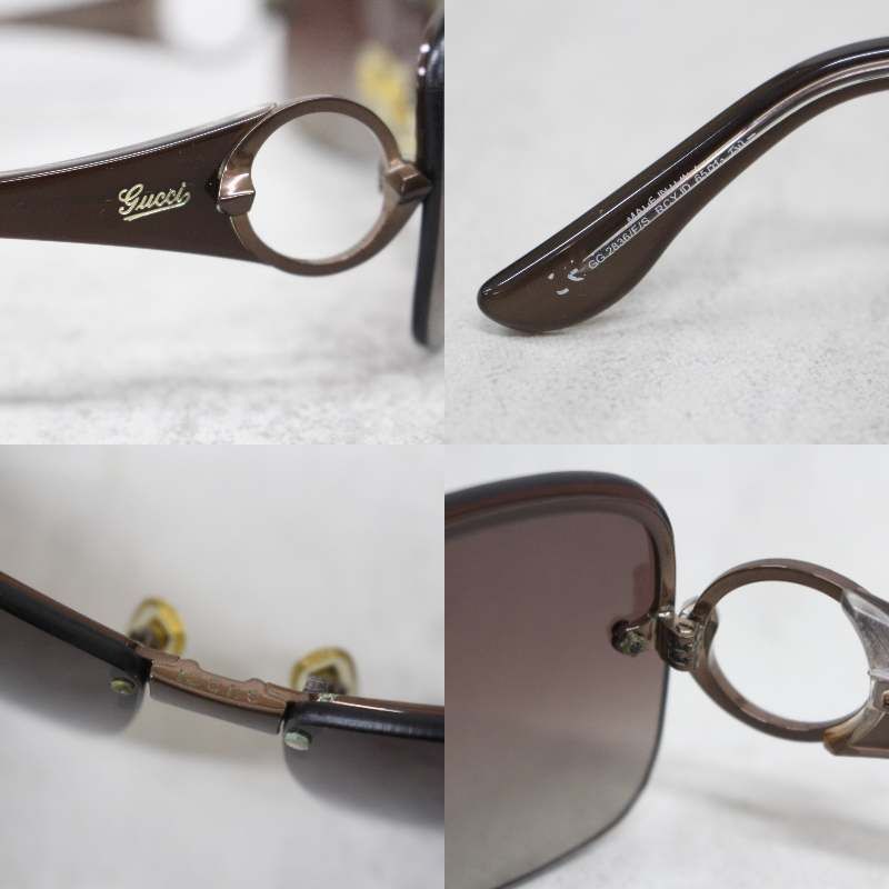 S097)GUCCI/グッチ サングラス ブラウン系 GG2836/F/S 65□13 130