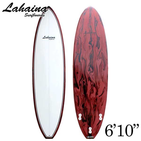 サーフボード ラハイナ LAHAINA 6'10 L02 ファンボード ワインレッド 営業所止め 送料無料