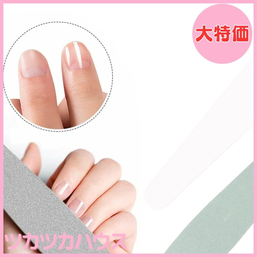 爪やすり 爪磨き ネイル ファイル アクリルファイル ゼブラファイル 10