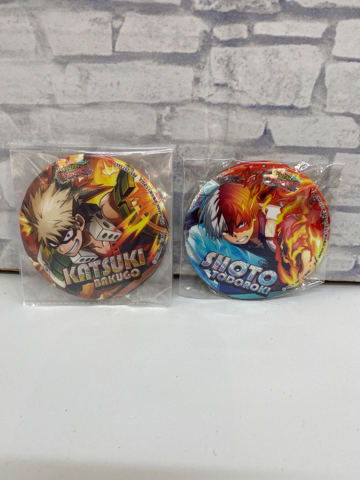 ヒロアカ グリッター缶バッジ 轟 焦凍 ナムコ namco 限定｜Yahoo