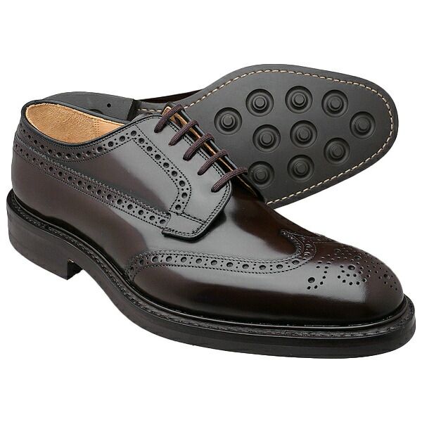 Church s チャーチ GRAFTON グラフトン ウイングチップ ダイナイトソール LIGHT EBONY ポリッシュドバインダーカーフ 革靴 メンズ≪UK直輸入